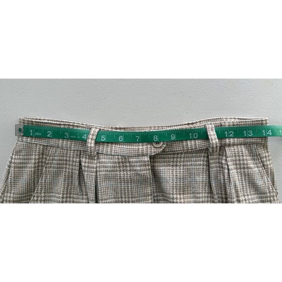 Womens Wool Blend Plaid Midi Skirt Classic Tailored Preppy Academia Old Money 12 - Picture 6 of 7
